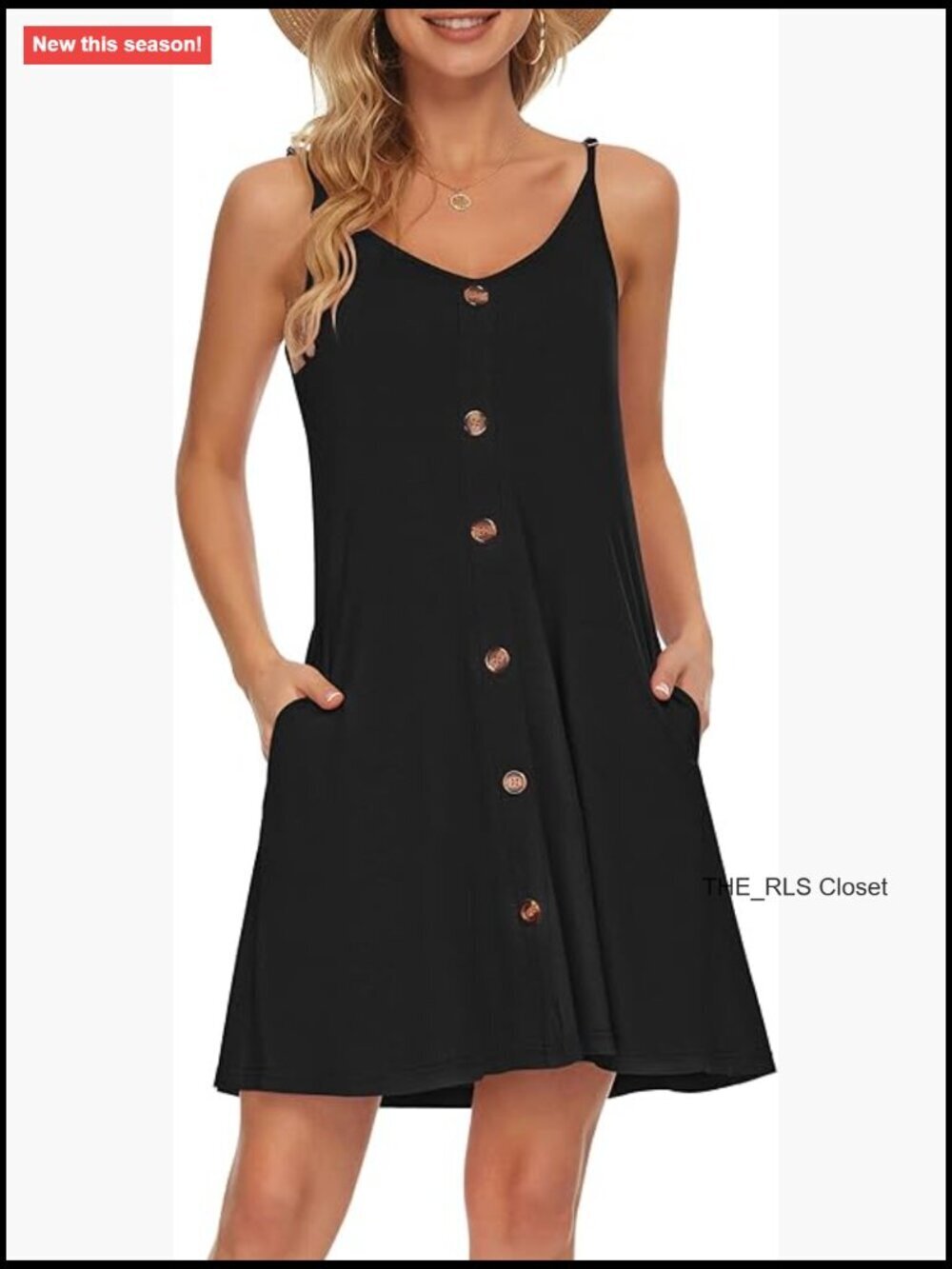 Lightweight Spaghetti Strap V-Neck Sleeveless Cover-Up with Pockets